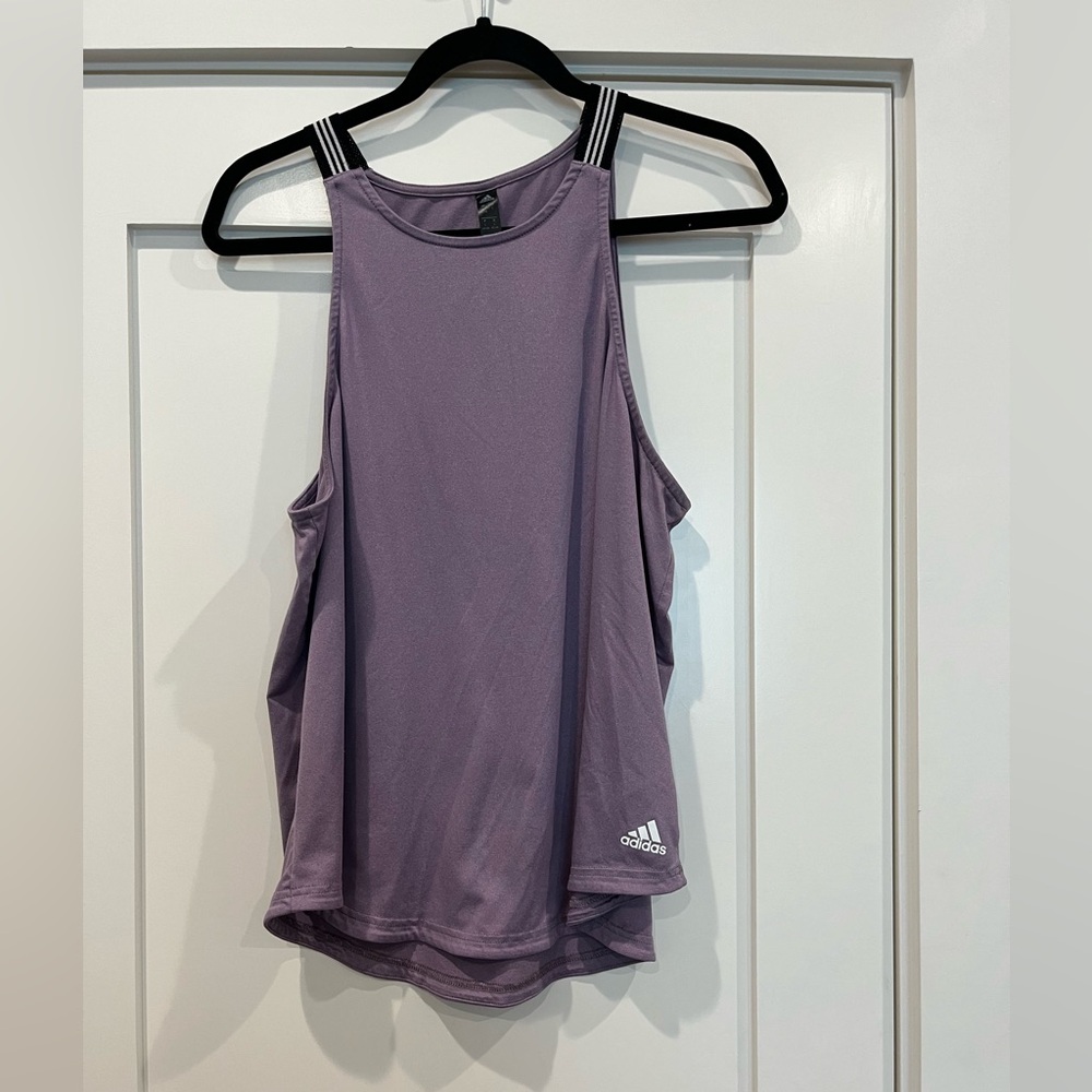 adida purple tank top